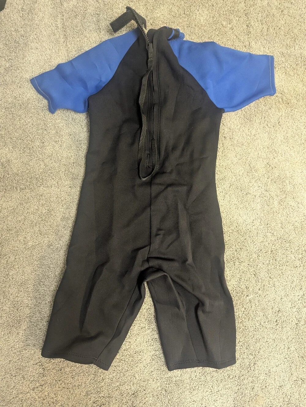 Kids Shorty Wetsuit - Black & Blue